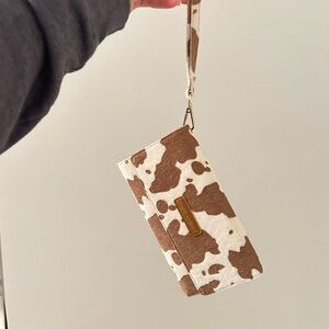 cow print wallet